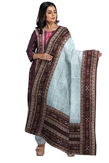 Odisha Sambalpuri Handloom Women's Ikat Cotton Ethnic Dress Material Set Unstitched salwar suit for Women's - By Utkal Handlooms - Dress Material by Utkal Handlooms