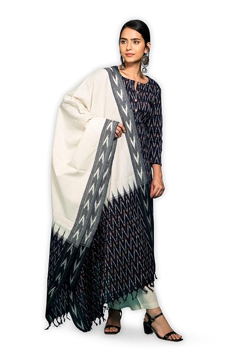 Odisha Handloom Sambalpuri Ikat Cotton Salwar Suit - Premium Unstitched Dress Material Ethnic Dress - By Utkal Handlooms - Dress Material by Utkal Handlooms