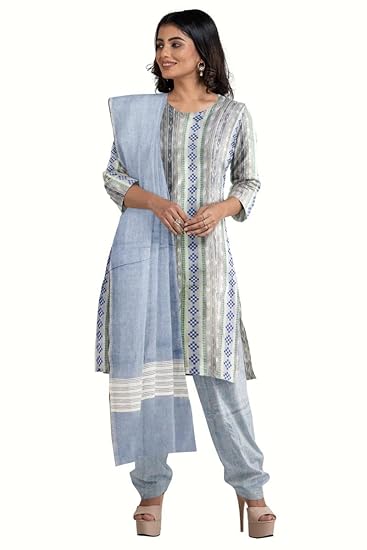 Odisha Sambalpuri Handloom Cotton Dupatta with weaving and Ikat woven border from the Weavers of Odisha Temple Border & Stole For Girls & Women (Multicolor 15, 2.5 Meter) - Dupattas by Utkal Handlooms