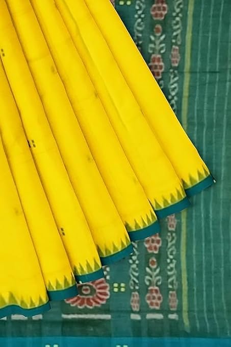 Odisha Sambalpuri Handloom Ikat Women Cotton Saree, Odisha Handloom Handmade Pure Cotton Khandua Saree, Ikkat Orissa Traditional Handloom Saree Without Blouse EMS31 - Saree