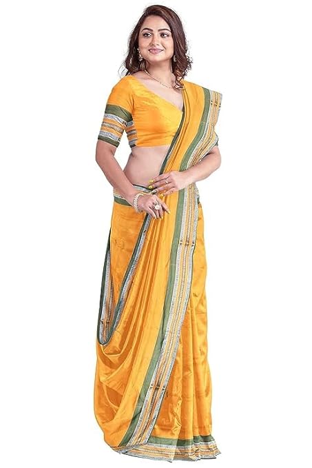 Odisha Sambalpuri Handloom Ikat Women Cotton Saree, Odisha Handloom Handmade Pure Cotton Khandua Saree, Ikkat Orissa Traditional Handloom Saree Without Blouse EMS105 - Saree