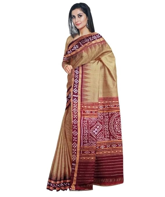 Odisha Sambalpuri Handloom Ikat Women Cotton Saree, Odisha Handloom Handmade Pure Cotton Khandua Saree, Ikkat Orissa Traditional Handloom Saree Without Blouse EMS167